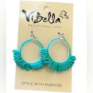 Vi BELLA JOY BEAD EARRINGS. New